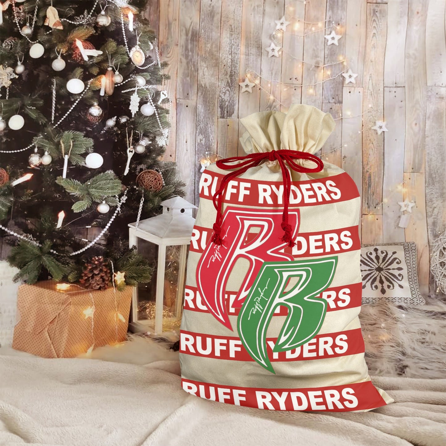 RR Christmas Drawstring Bag 21"x32"