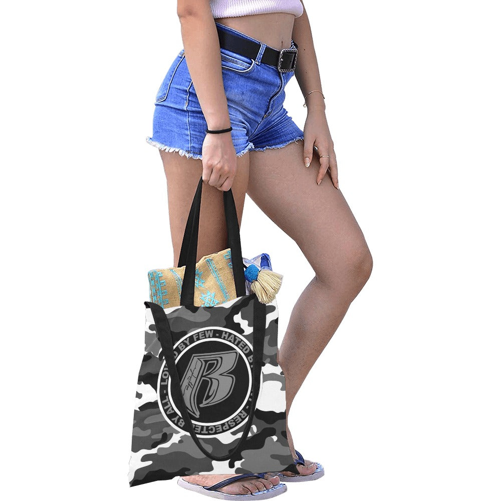 RR Camo Canvas Beach Bag