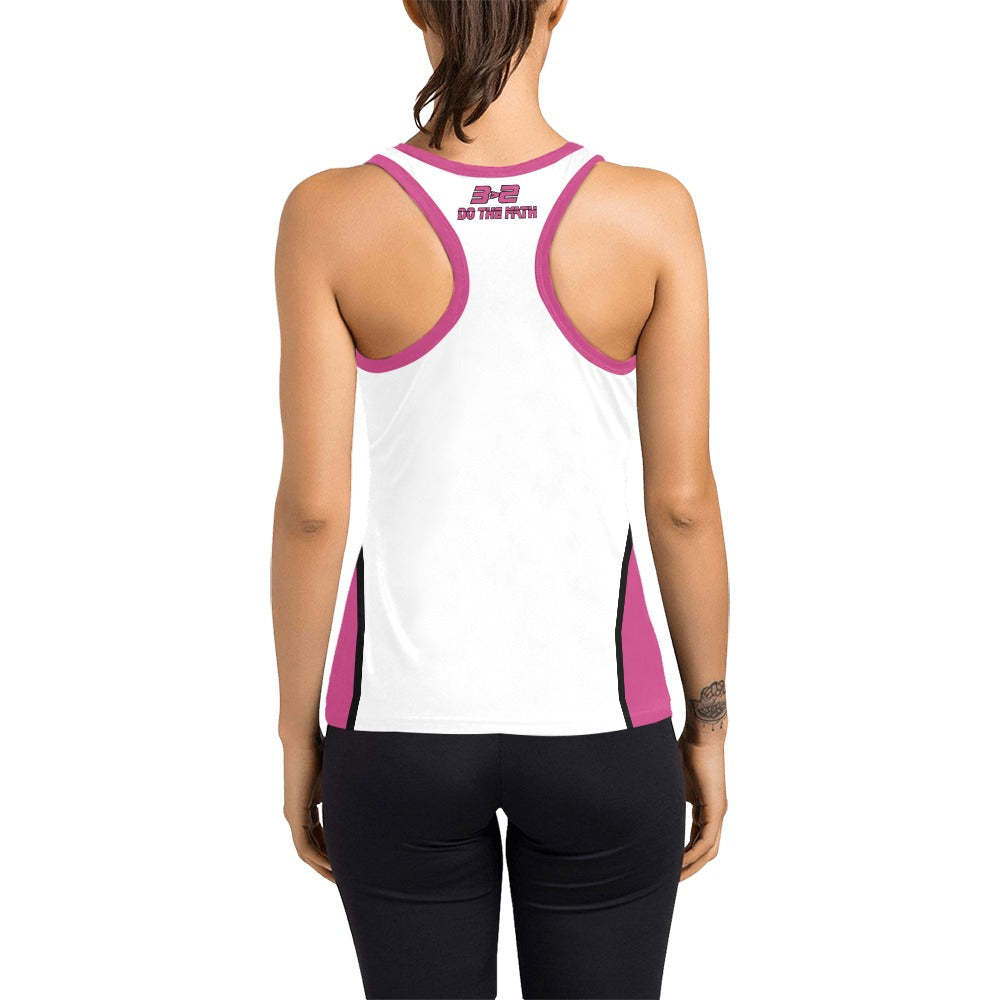 3>2 Womens Racerback Tank Pink