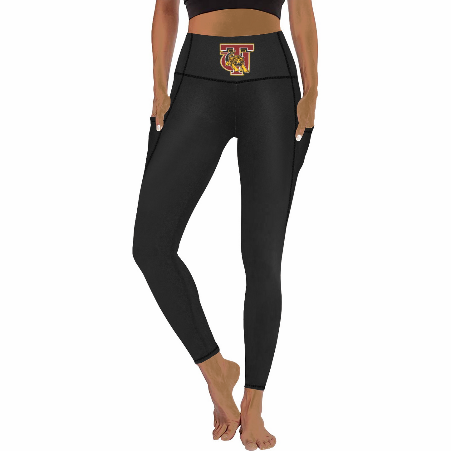 Tuskegee Pocketed Spandex Leggings - Four Colors