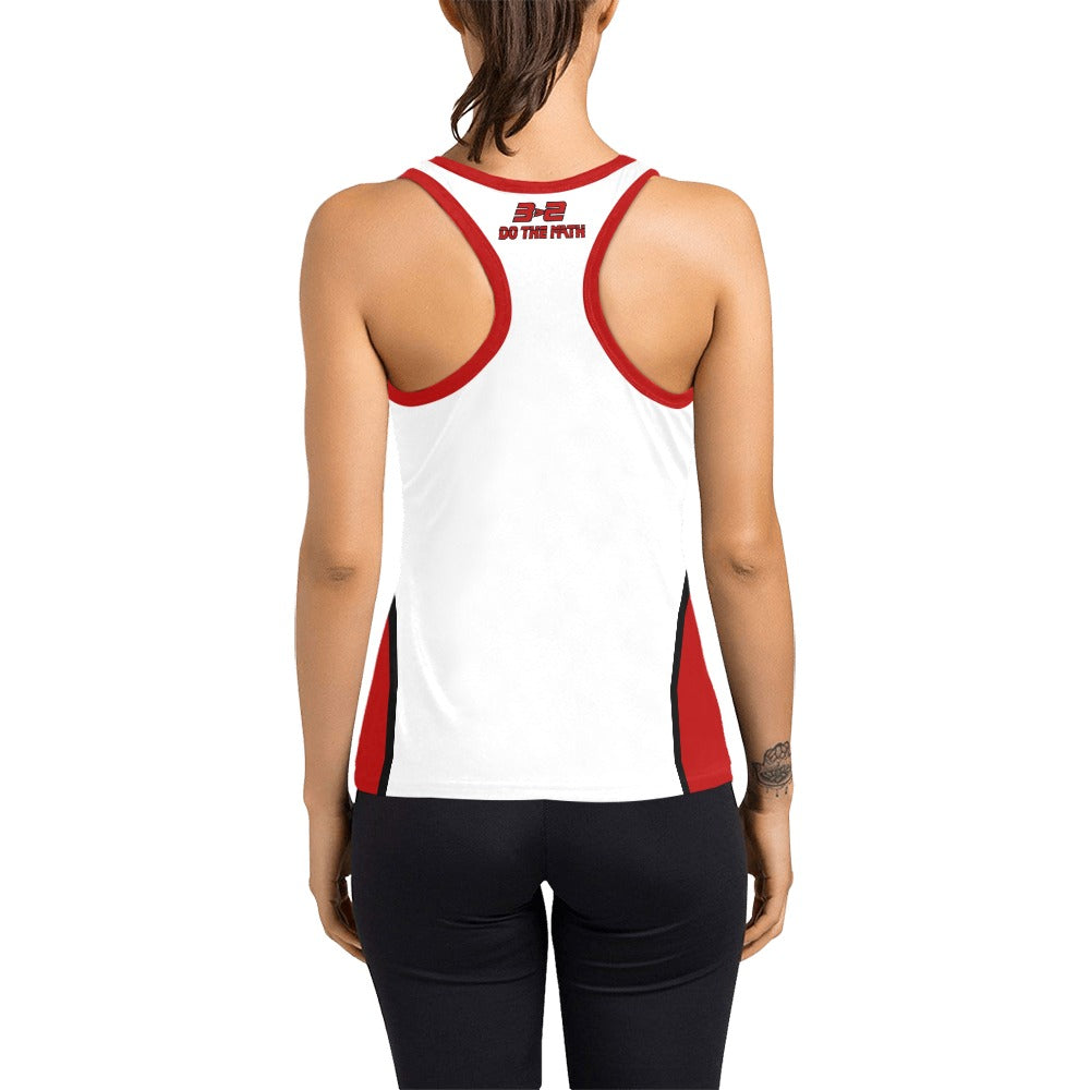 3>2 Womens Racerback Tank Red