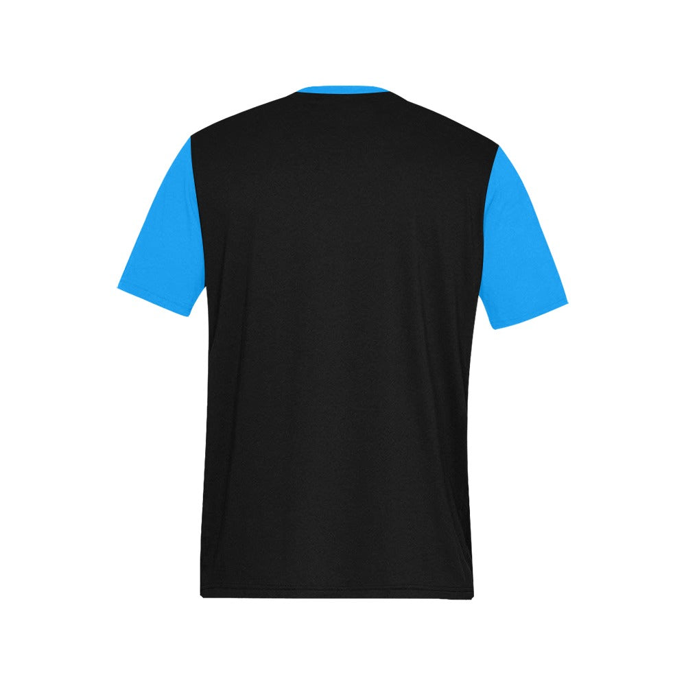 Wolverines Tee Blk/Blu Slv Reg Cut