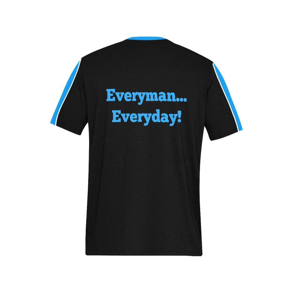 Wolverines Tee Blk/Blu Reg Cut