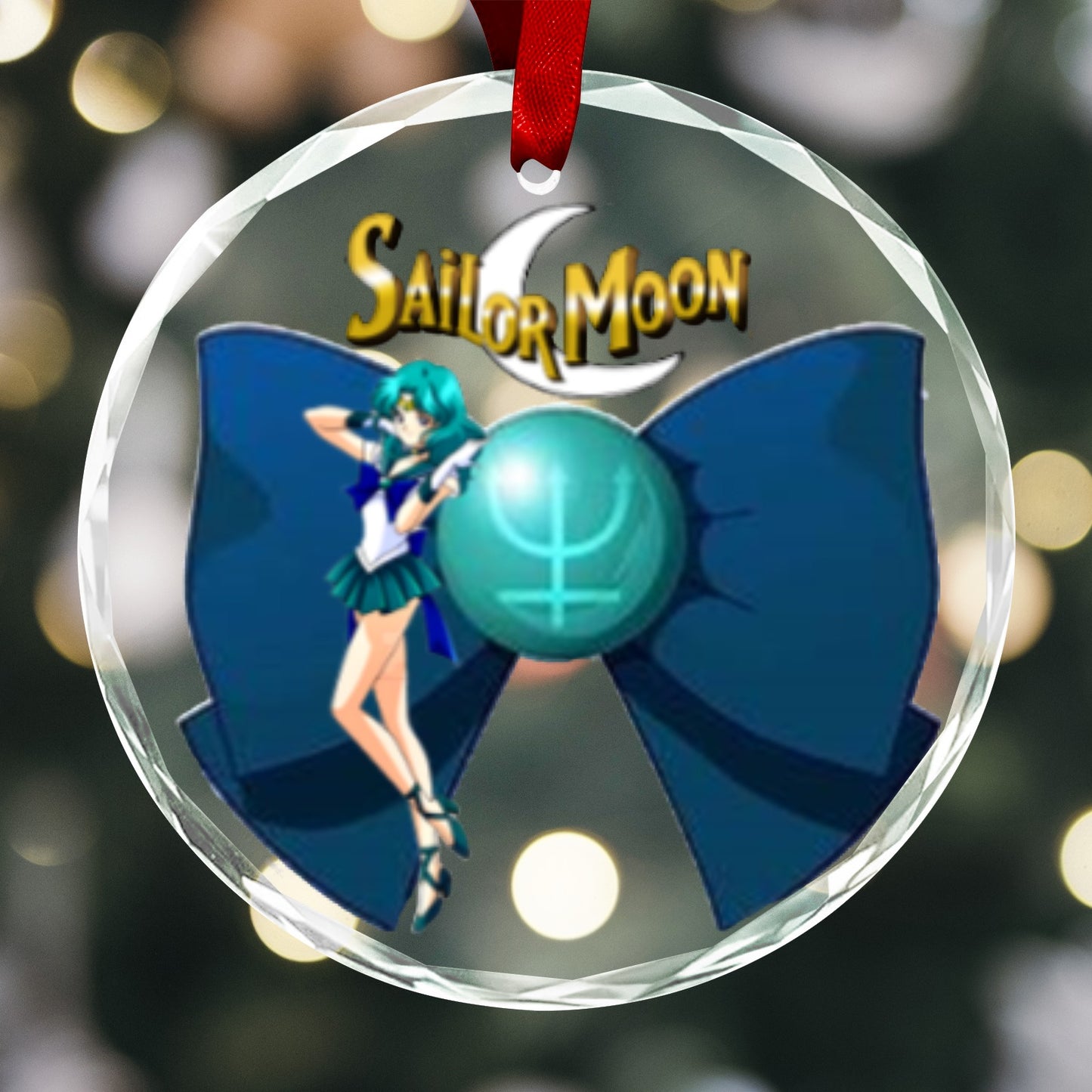 Sailor Moon Round Crystal Ornament -Sailor Neptune