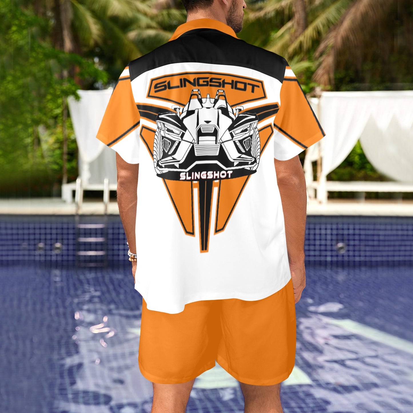 3>2 Slingshot Life Mens Two Piece Outfit Orange
