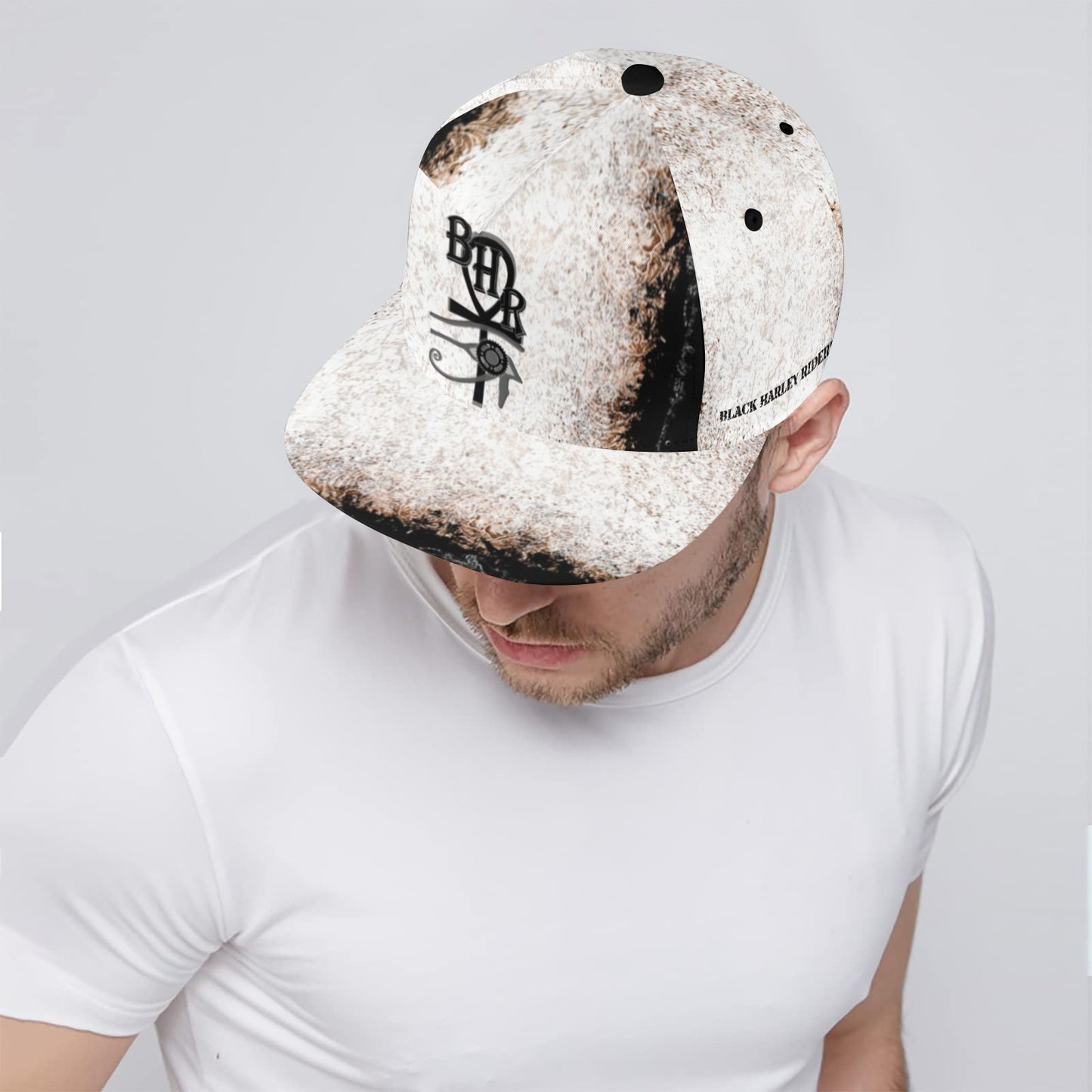BHR Snapback Hat Ankh Blk Man - Cream