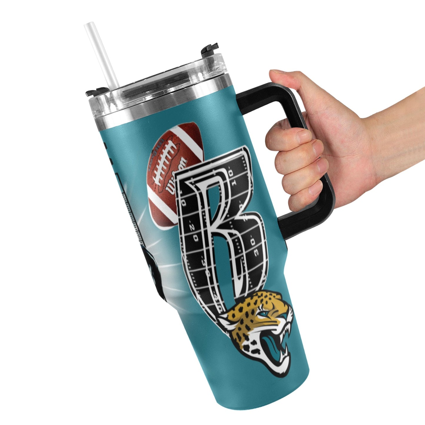 RR JAGUARS 40OZ STAINLESS STEEL TUMBLER 2025