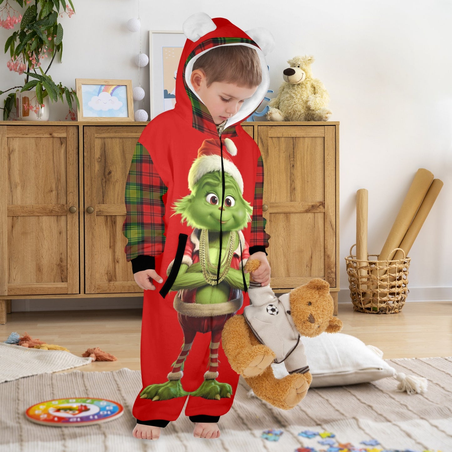 Kids Grinch Onesie Boy