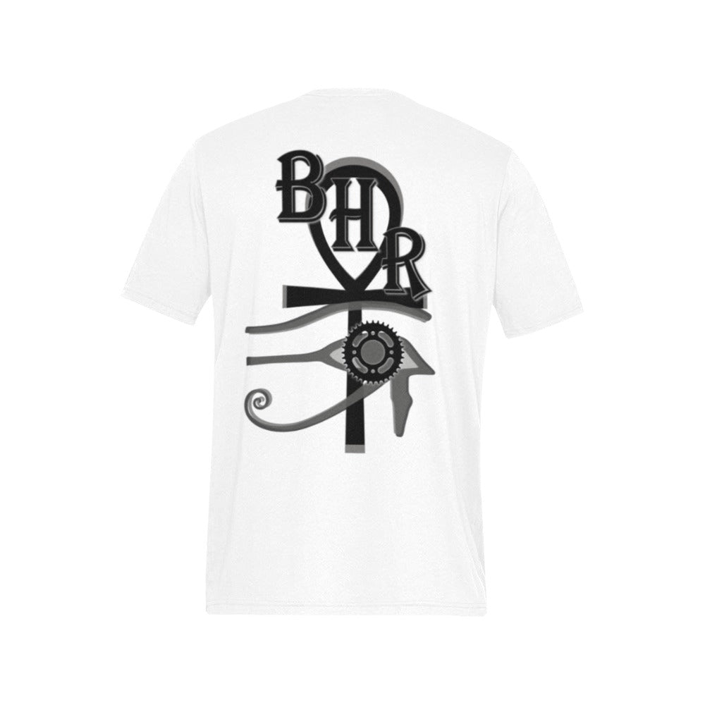 BHR Tee Half Face Blk Man - Wht