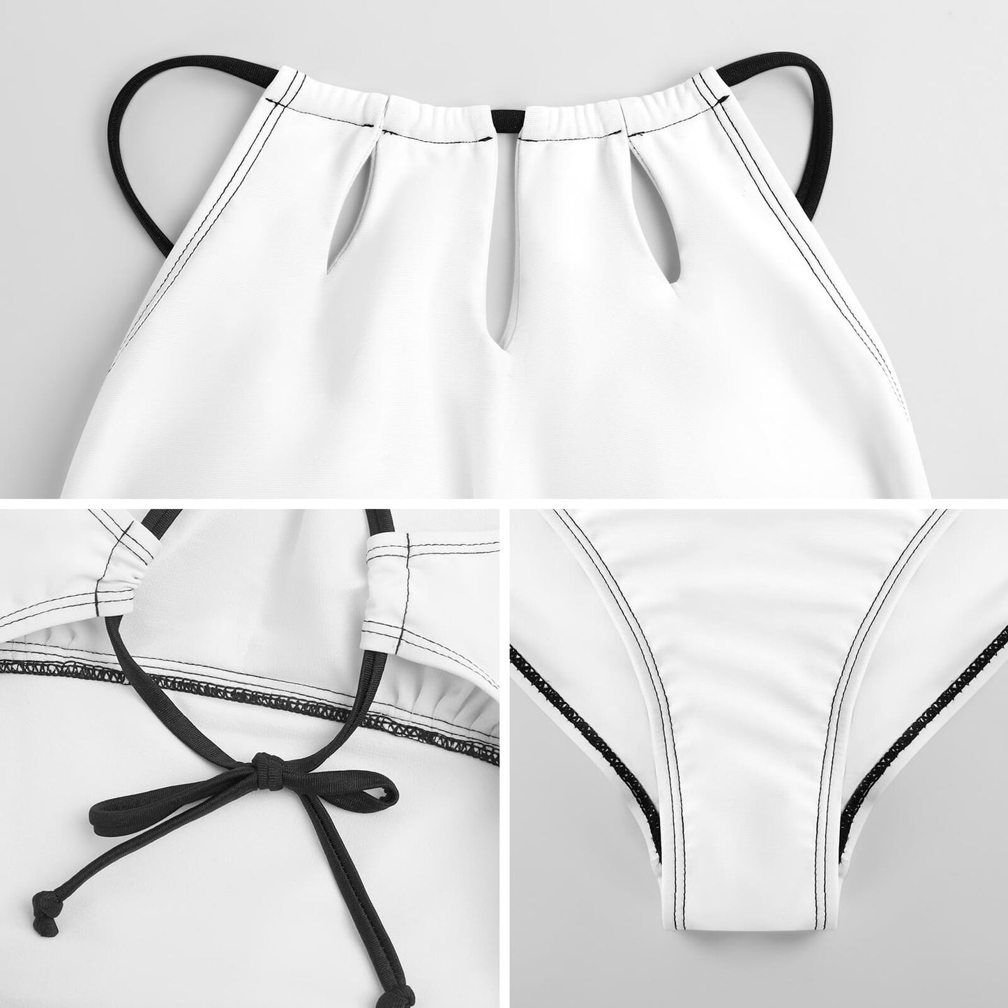 CMR One-piece Drawstring Swimsuit