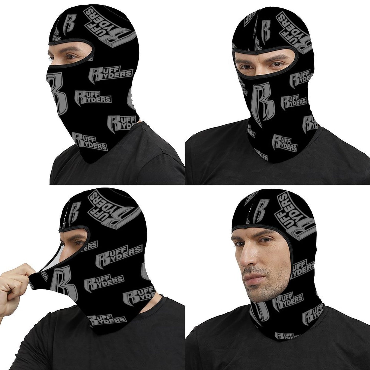 RR Full Mask Blk/Gry Bandana