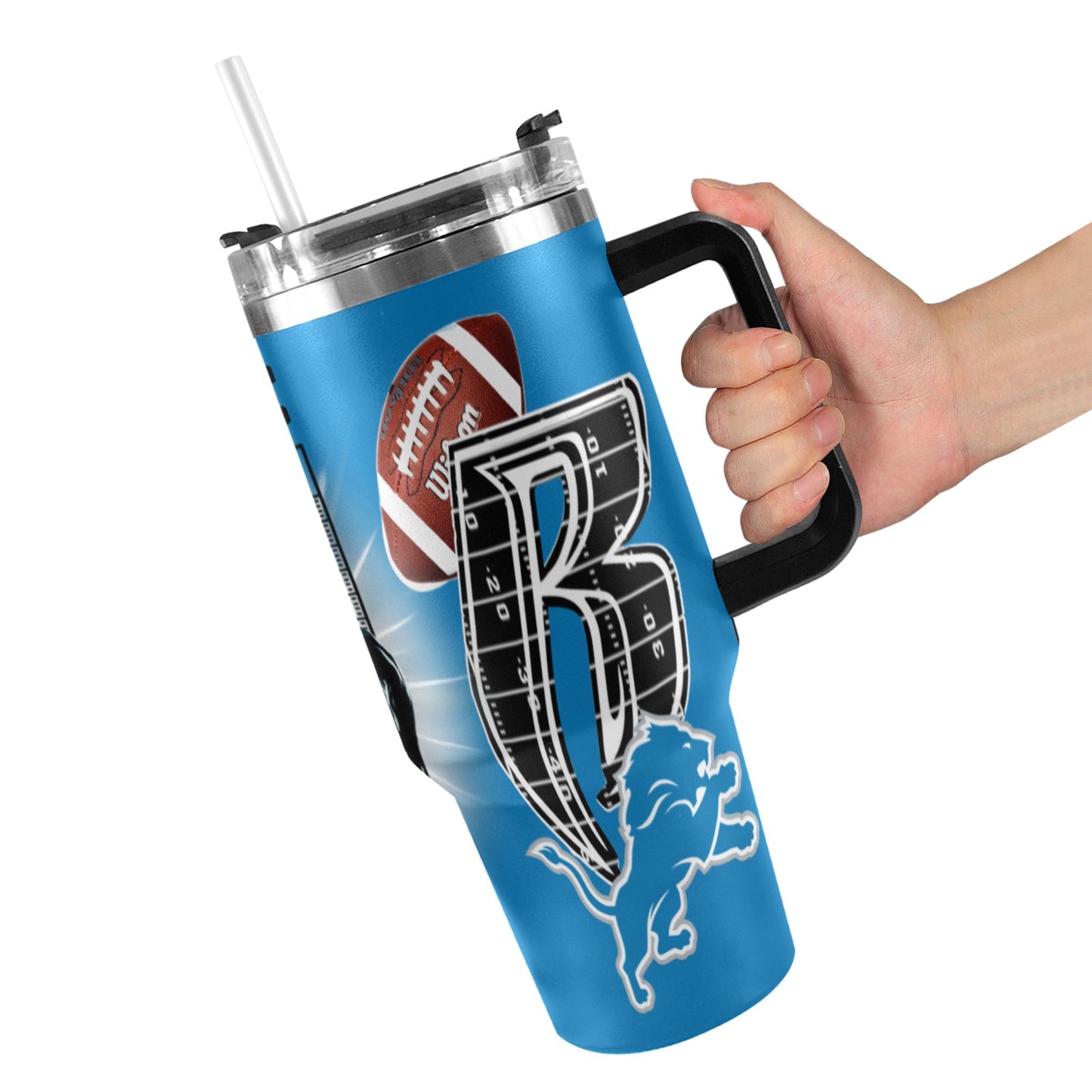 RR LIONS 40OZ STAINLESS STEEL TUMBLER 2025