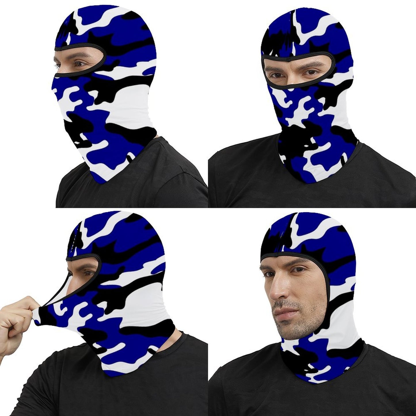 RR Full Mask Blue Camo