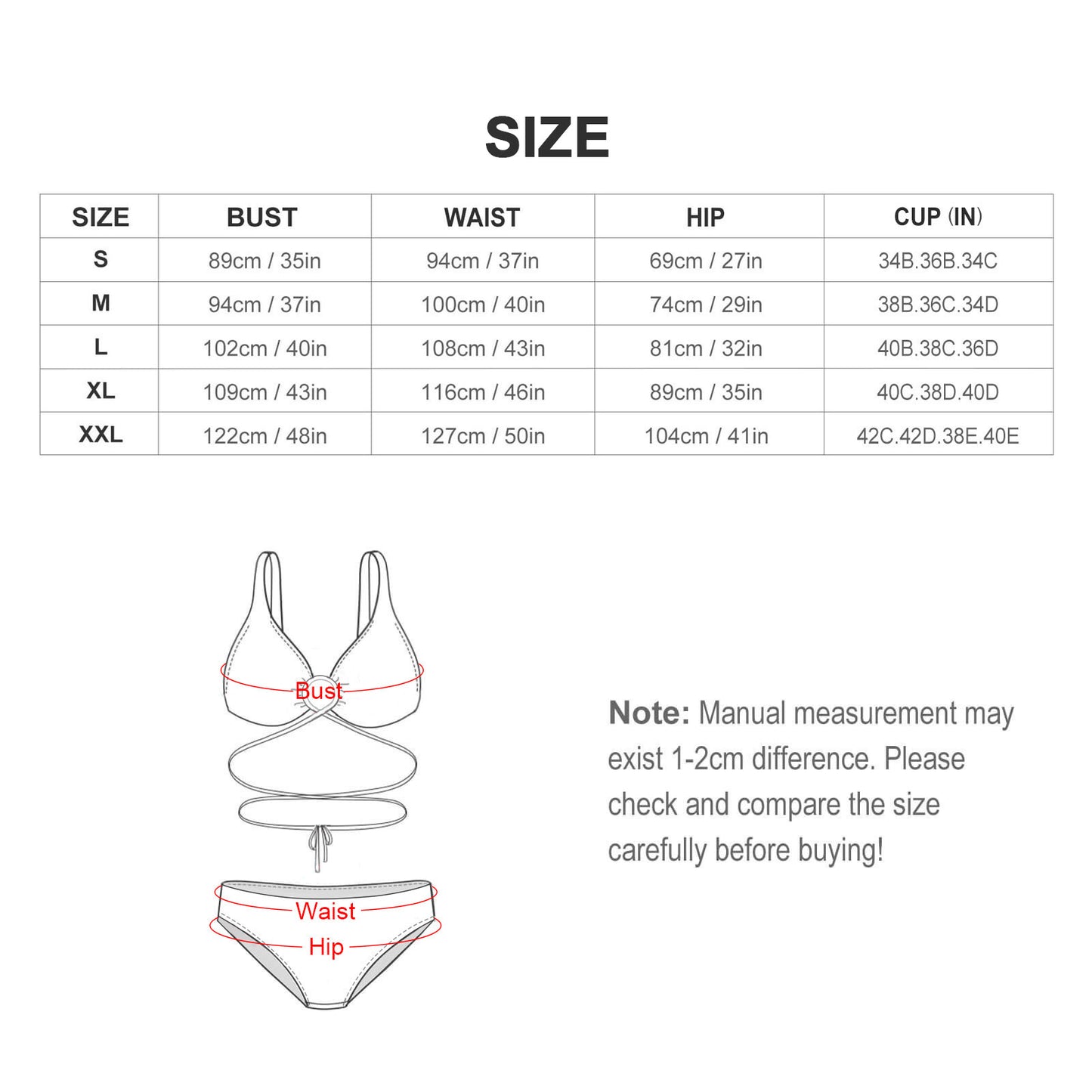 RR Cross Tie Bikini Blk RR Coin