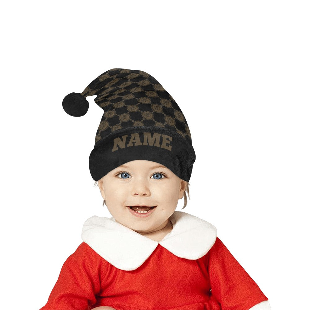 RR Christmas Flannel Santa Hat Brwn RR Gucci