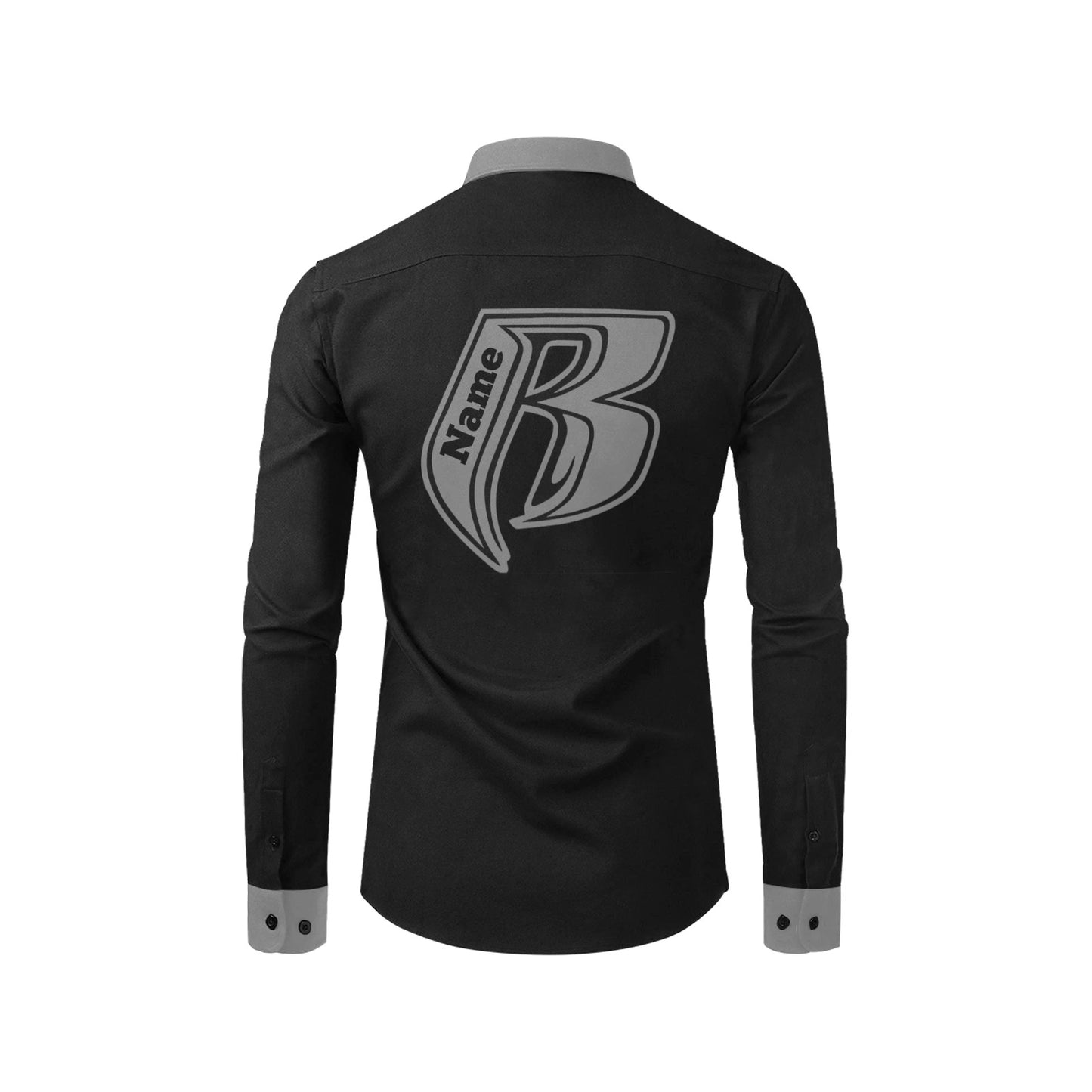 RR Long Sleeve Dress Shirt Blk/Gry