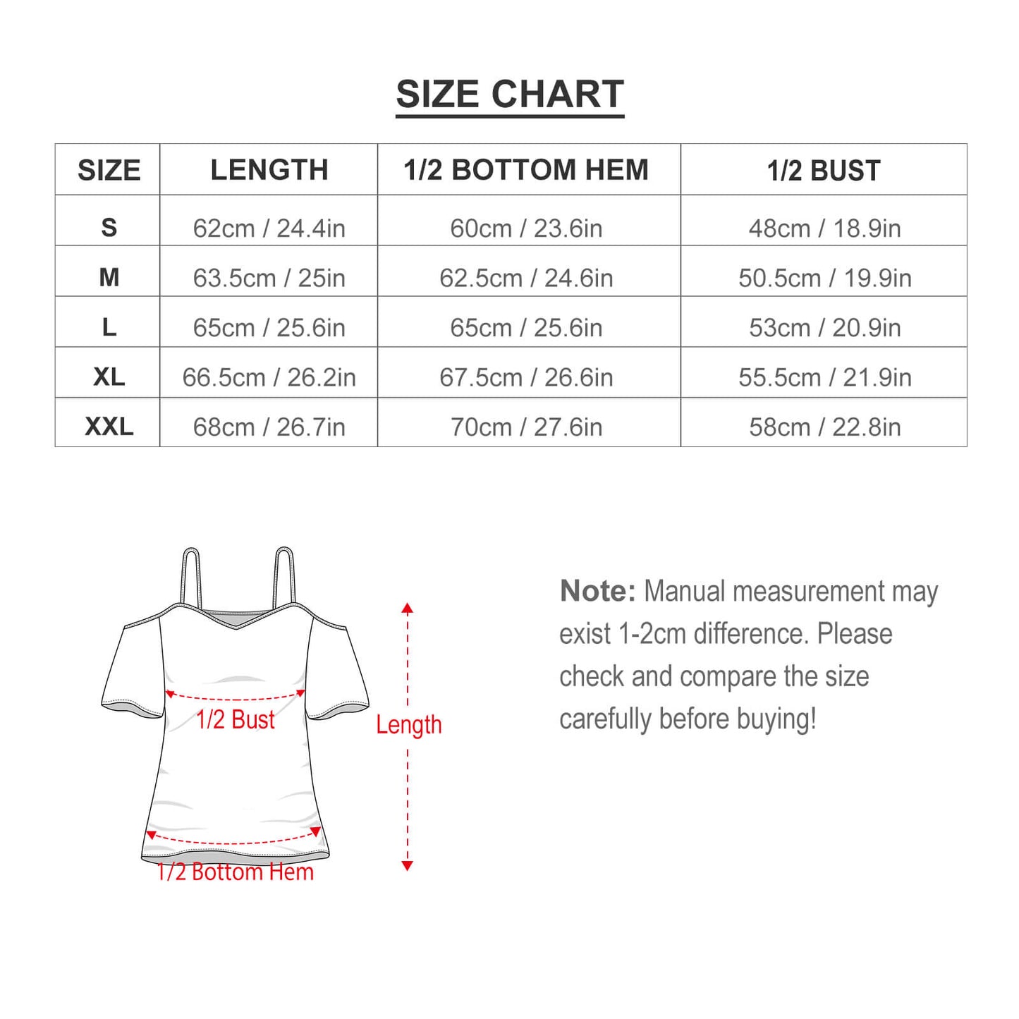 CMR Off-Shoulder Camisole Top