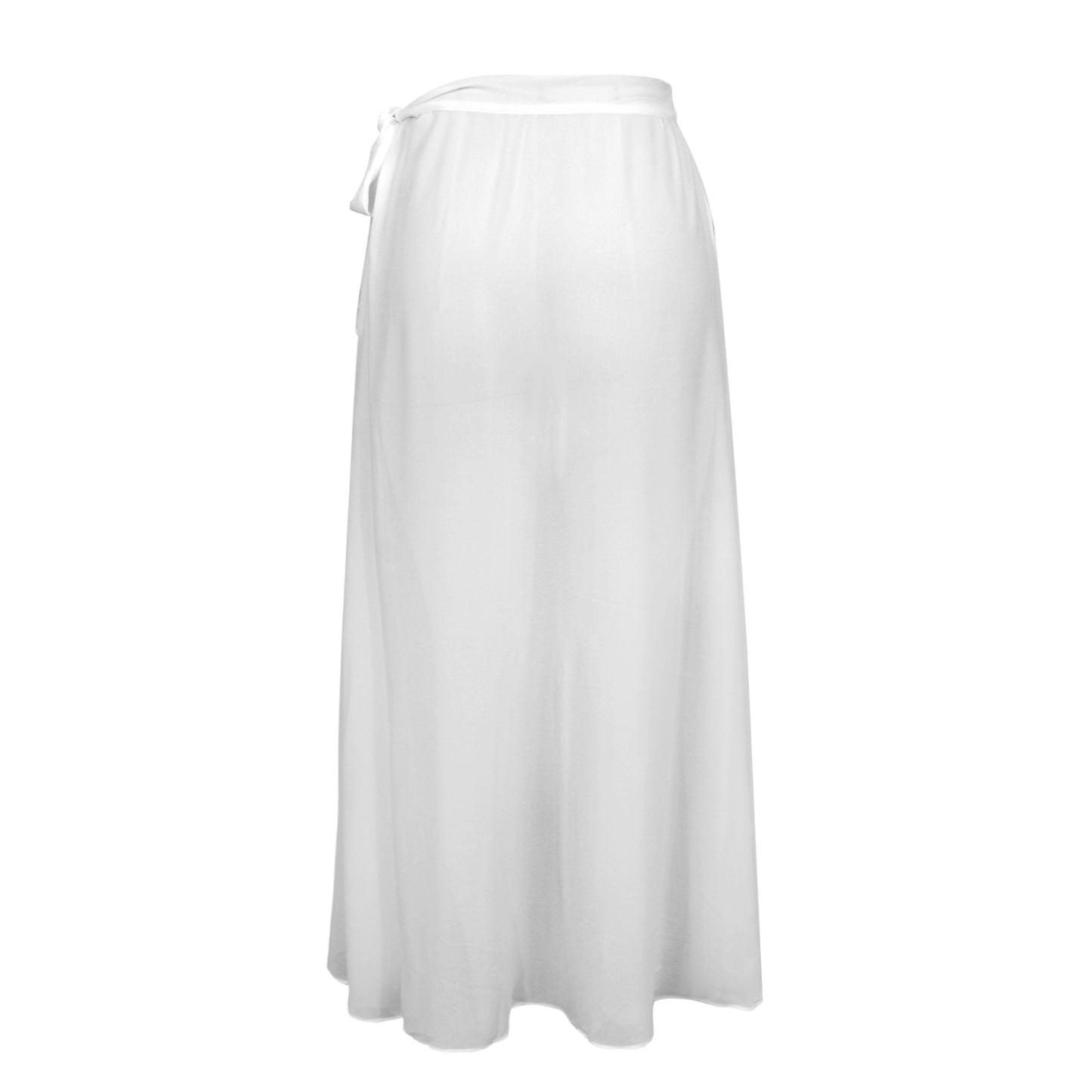 RR Long Side Knot Cover-Up Wht/Blk