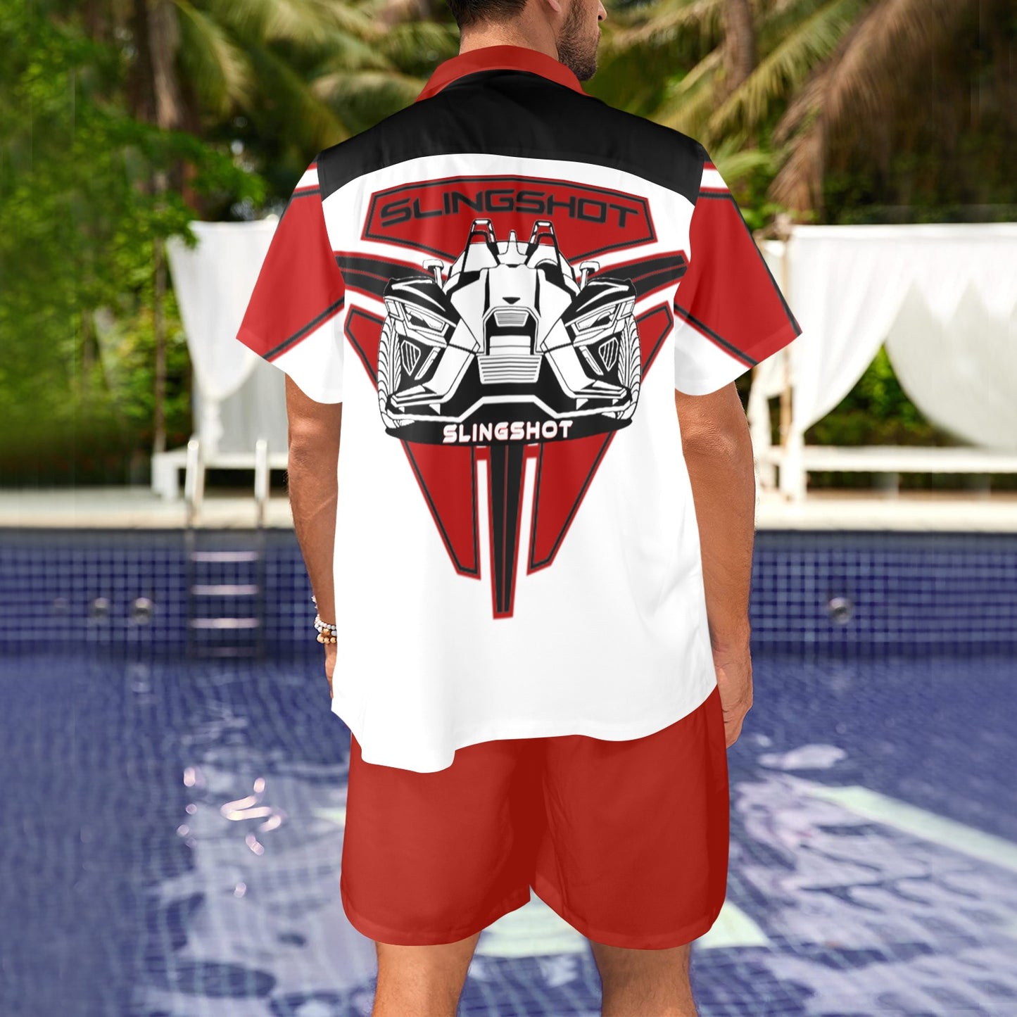 3>2 Slingshot Life Mens Two Piece Outfit Red