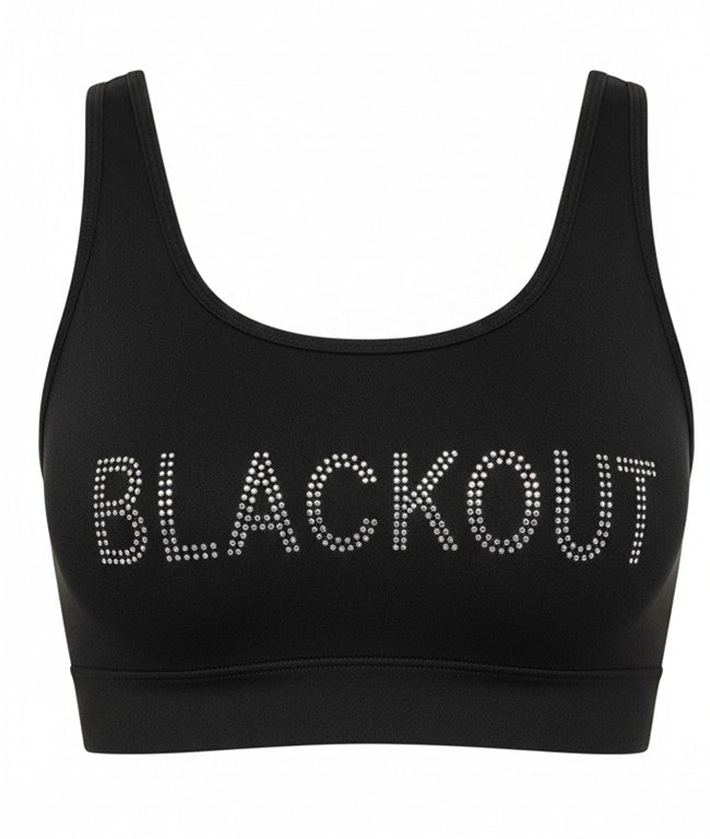 DTMOB Blackout Weekend Event Rhinestone Crop Top