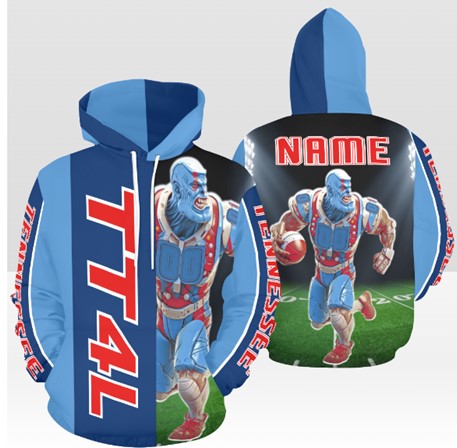 Tennessee All Over Print Silky Hoodie