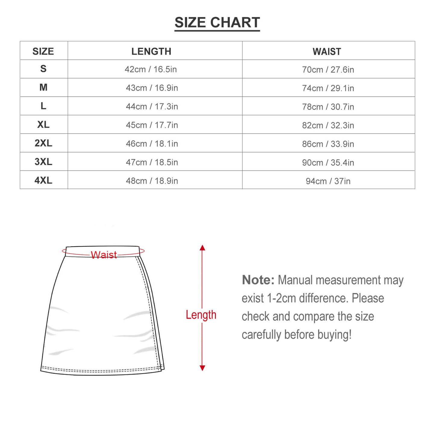 CMR Mid Thigh Circle Skirt