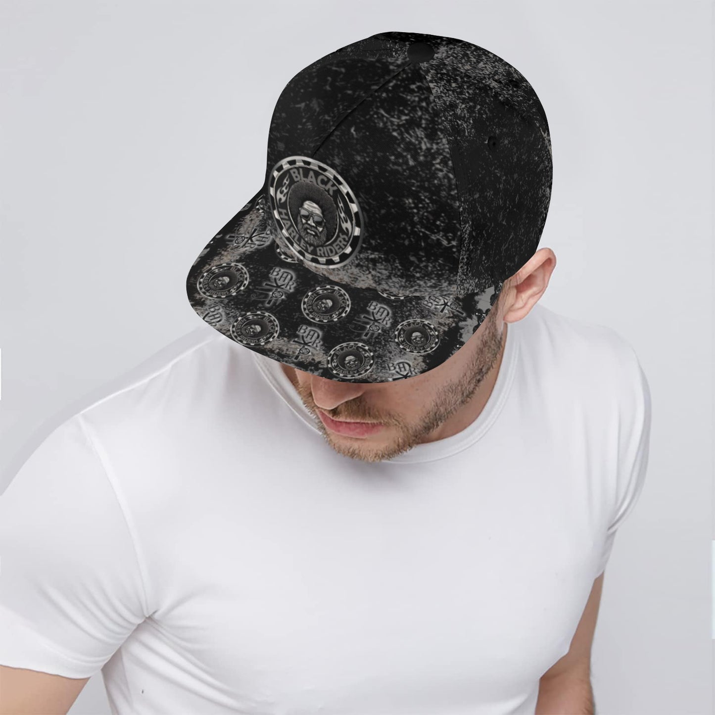 BHR Snapback Hat Blk Bandana - Blk Man