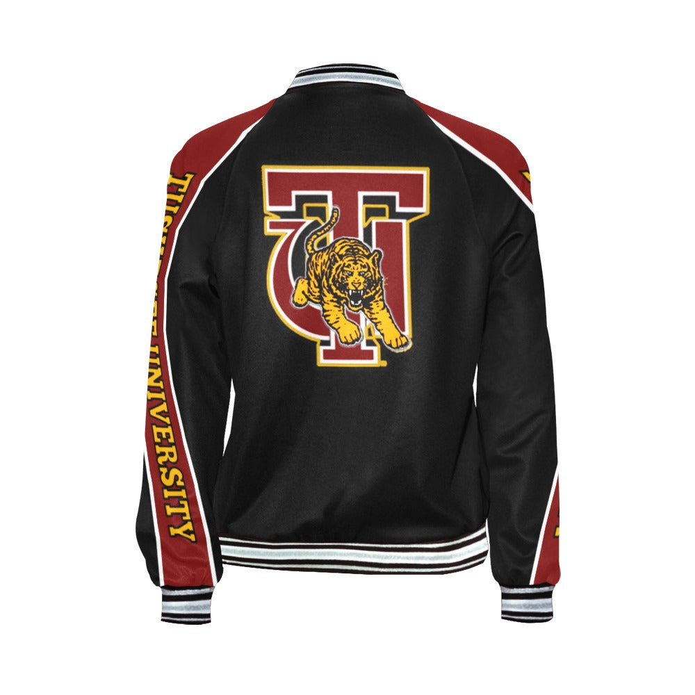Tuskegee Womens Varsity Jacket Gold/Crimson