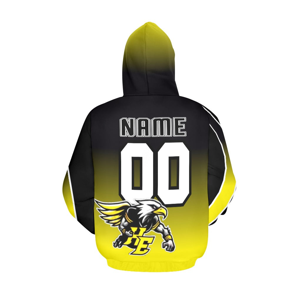 HYA Eagles Football Silky Hoodie Gradient - ADD THE PLAYER NAME AND NUMBER