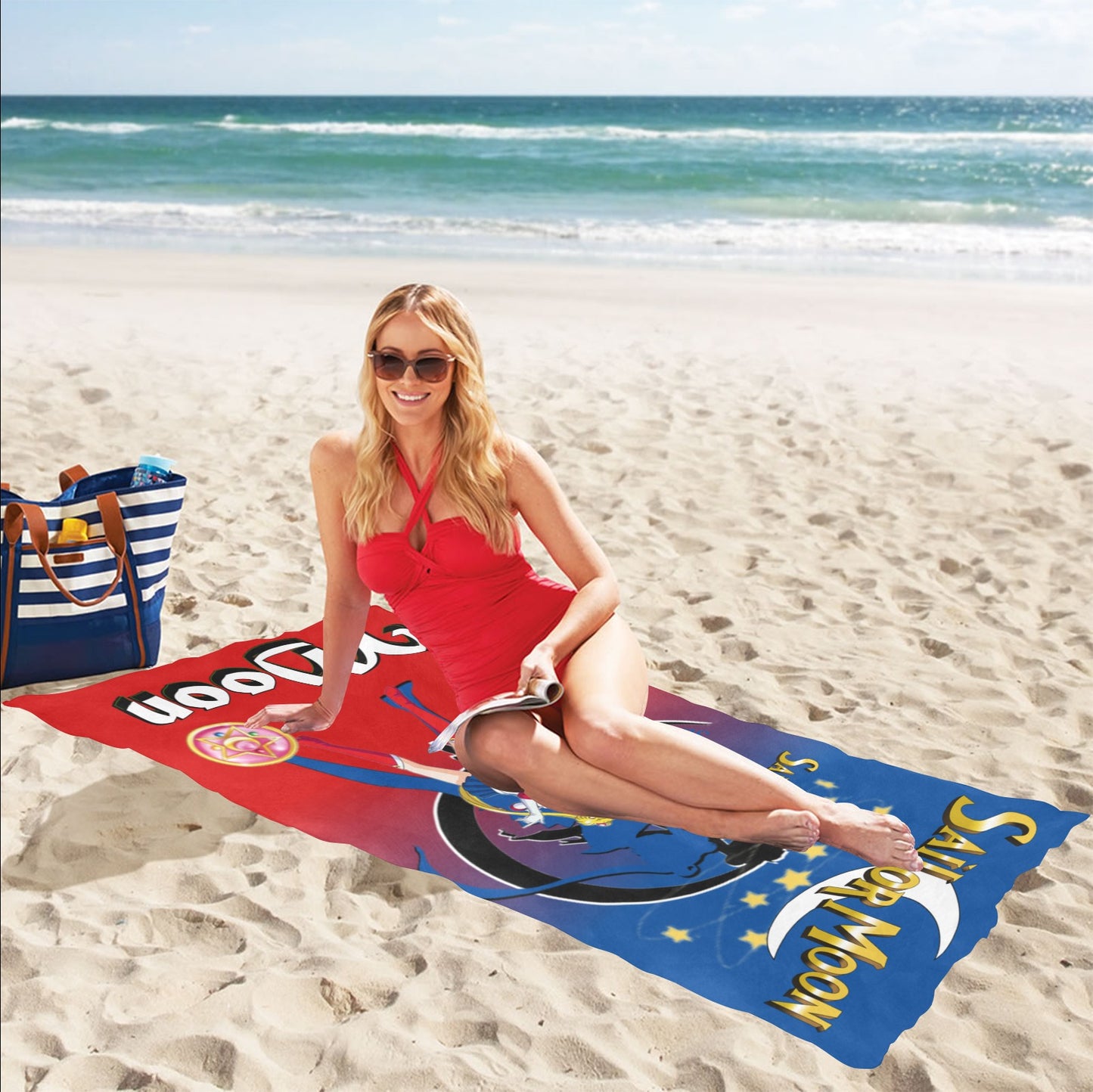Sailor Moon Beach Chamois 32"x 71"