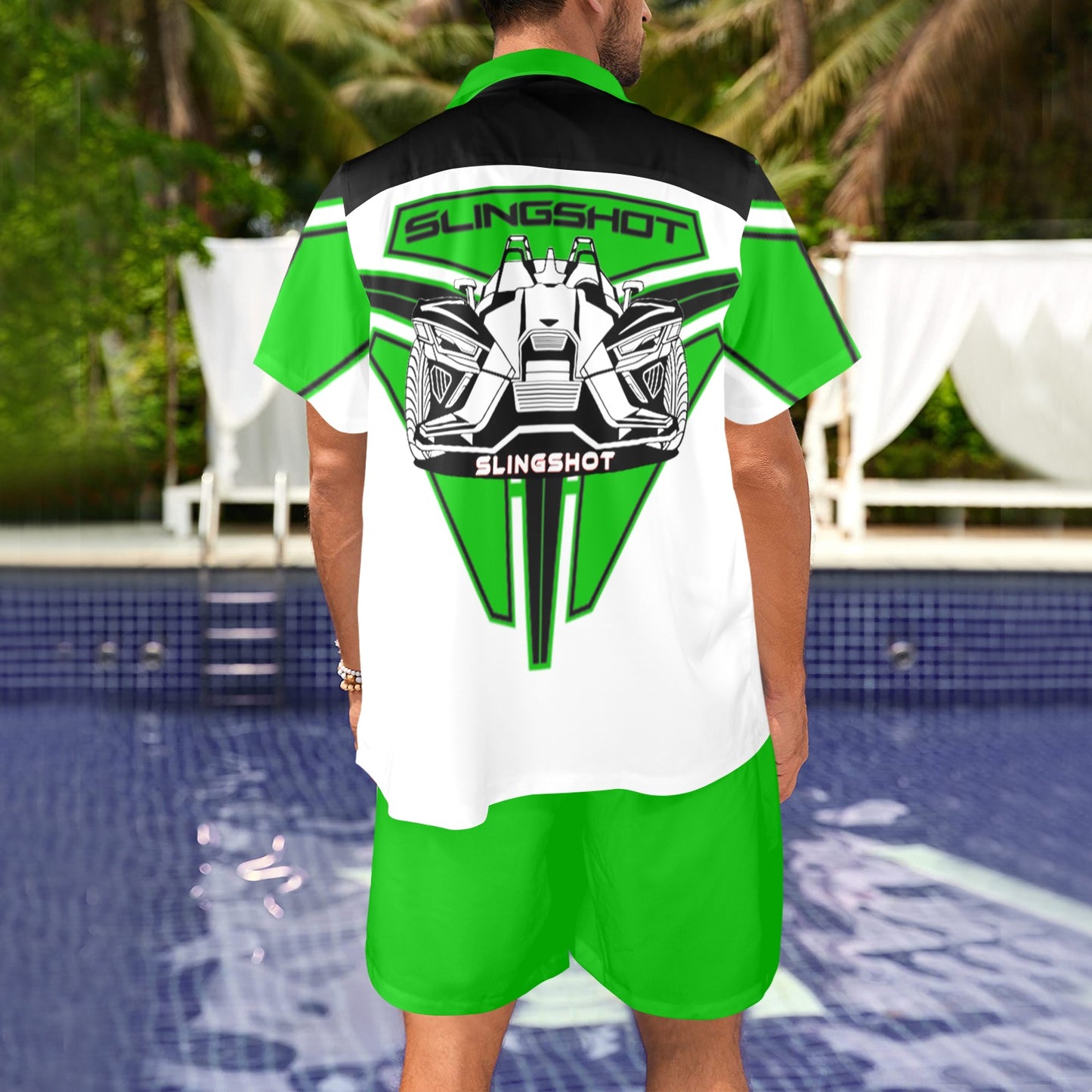 3>2 Slingshot Life Mens Two Piece Outfit Green