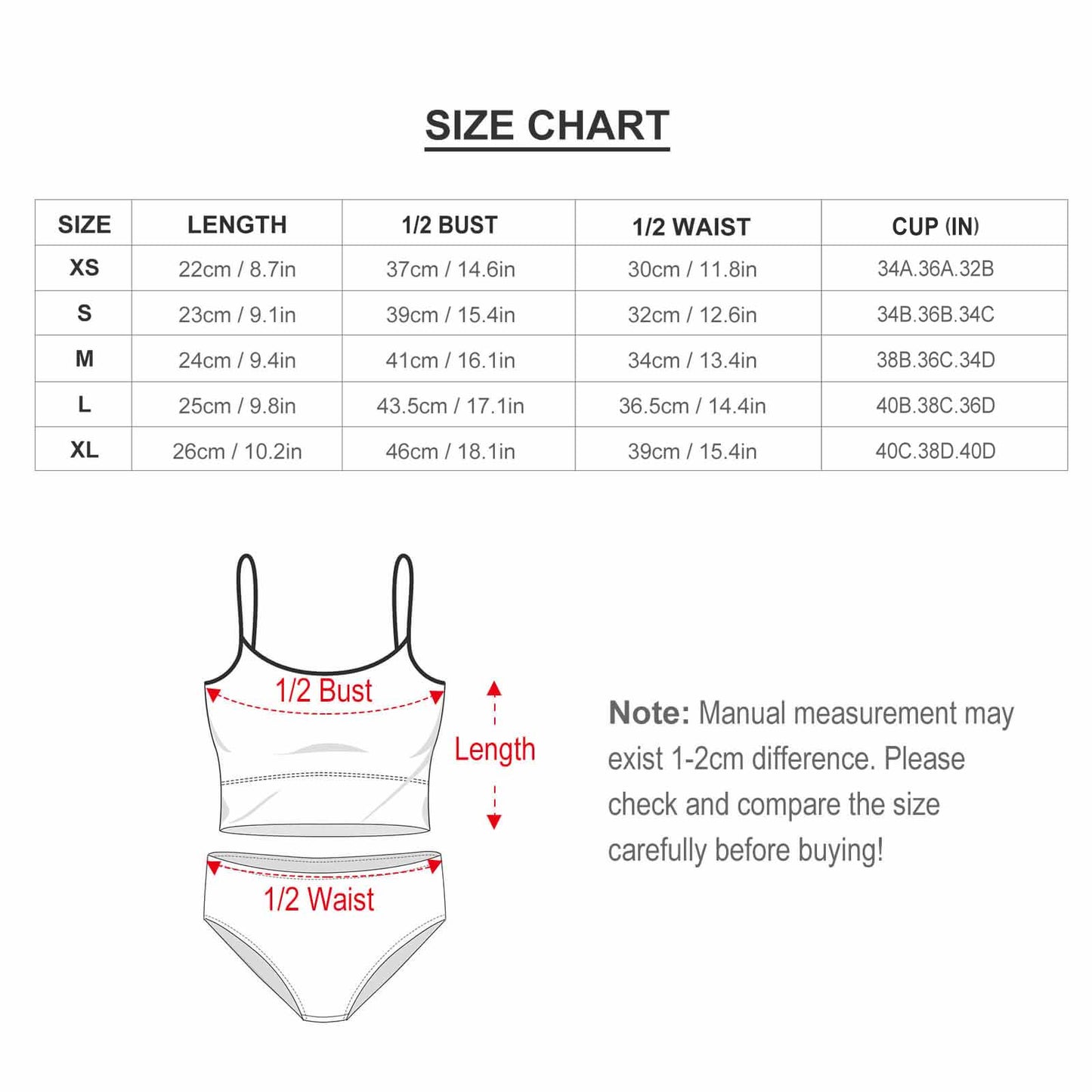 CMR Spaghetti Strap Two Piece Swimsuit