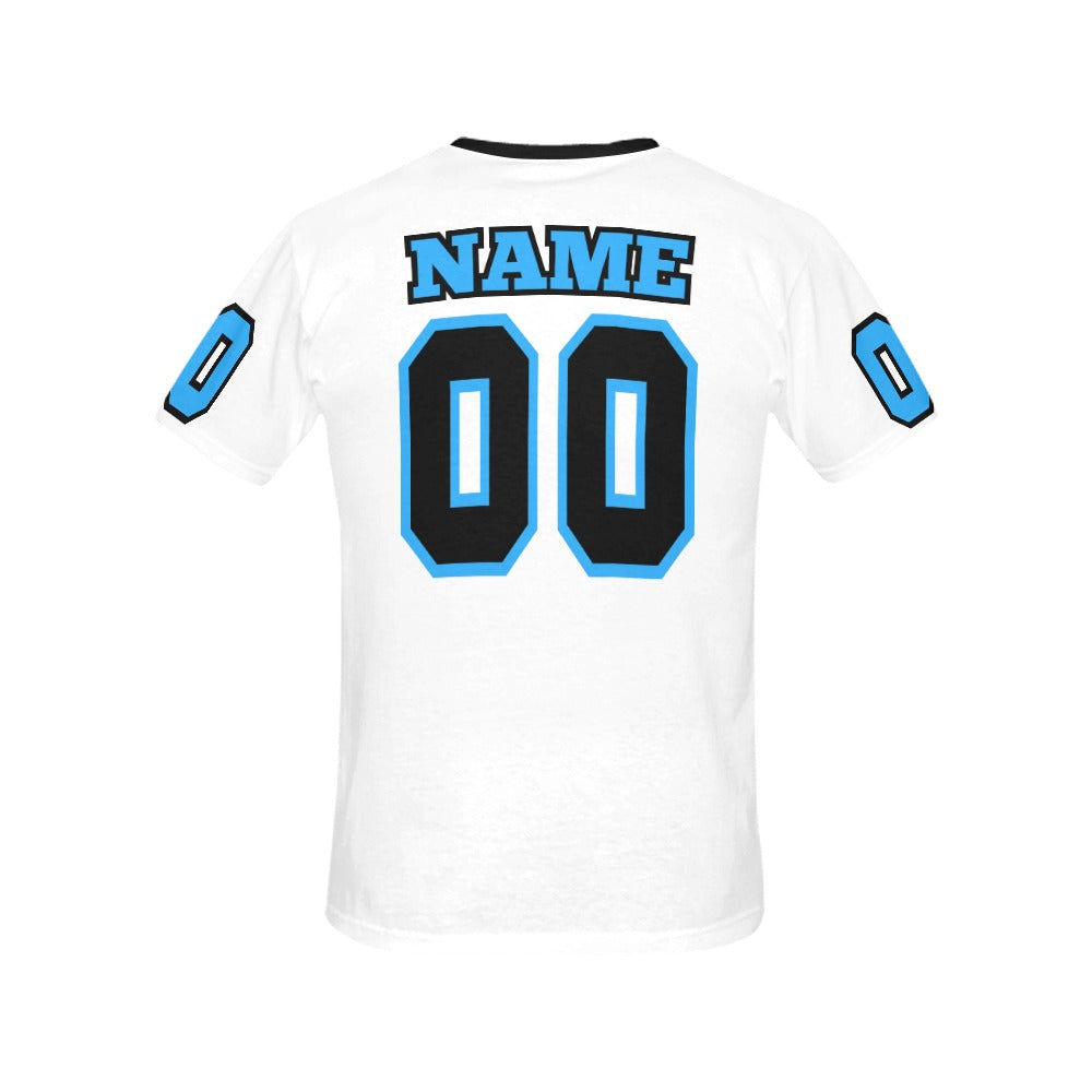 Wolverines Mom Tee Wht Womens Cut - CUSTOM Add Player Name and Number