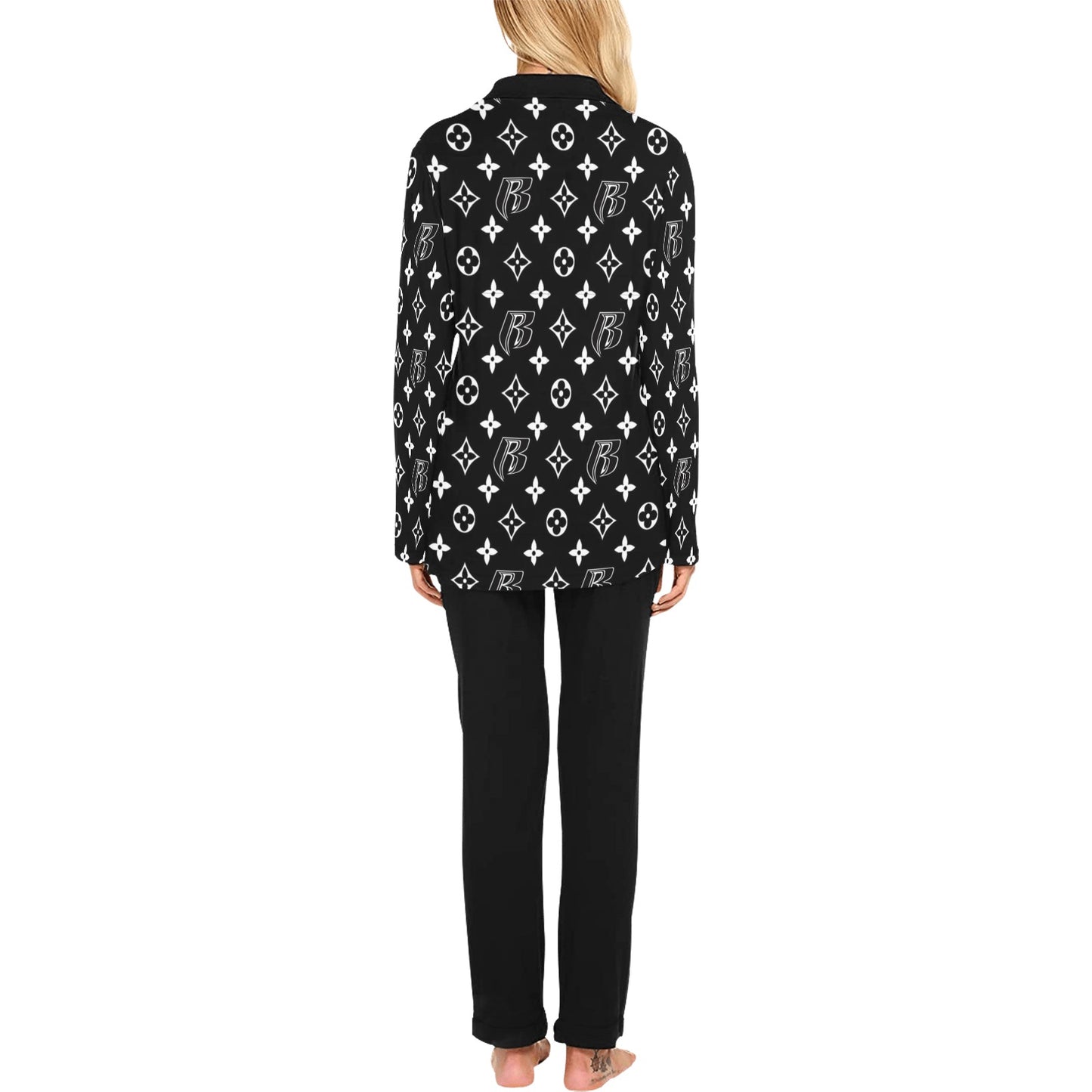 RR Christmas RR Christmas Pajamas - Womens Blk/Wht RR Louis