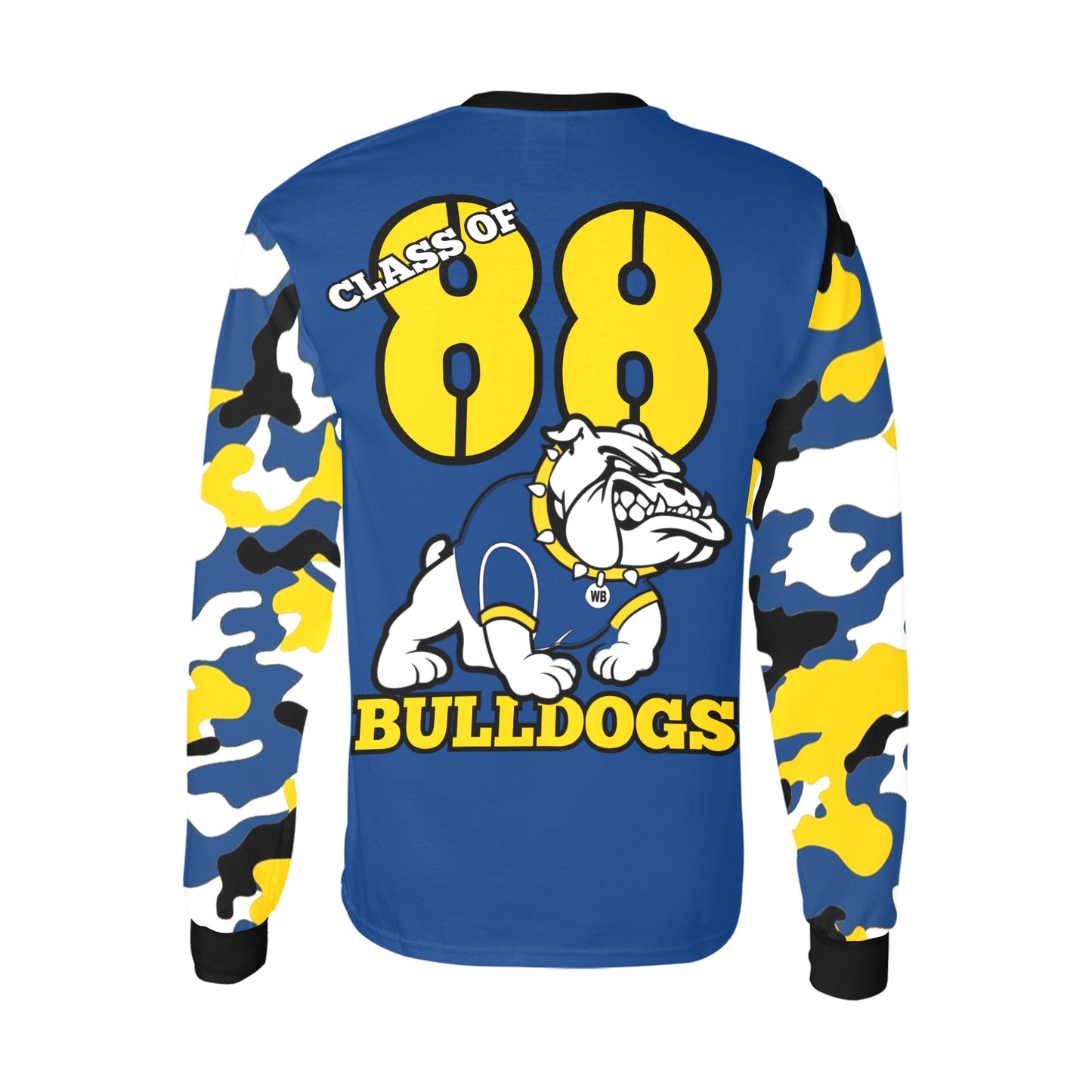 Bulldog Alumni Customizable Unisex Long Sleeve Tee - Camo