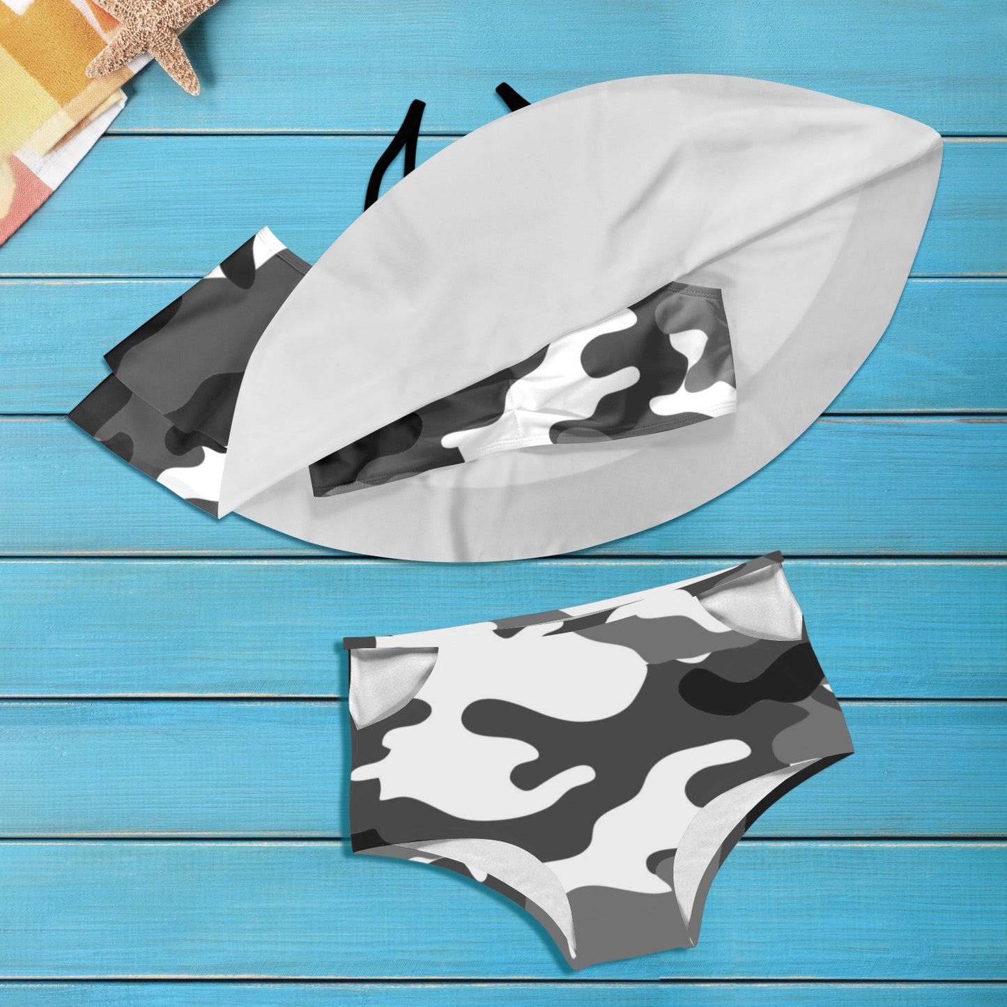 Women's Ruffle Off the Shoulder Swimsuit