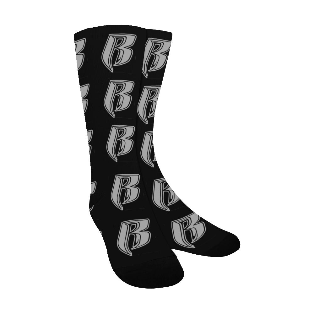 RR Socks Blk/Gry R