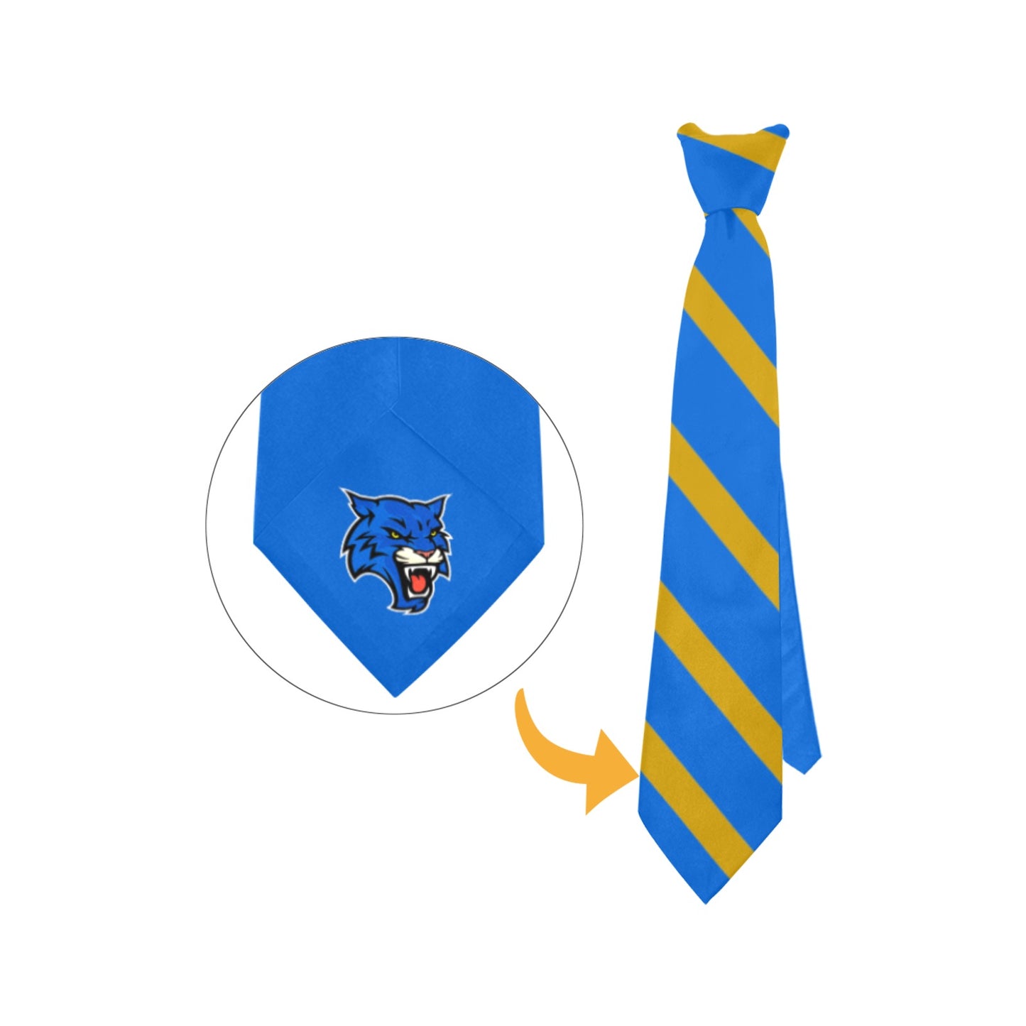 Dunbar Dress Tie Blu/Gld