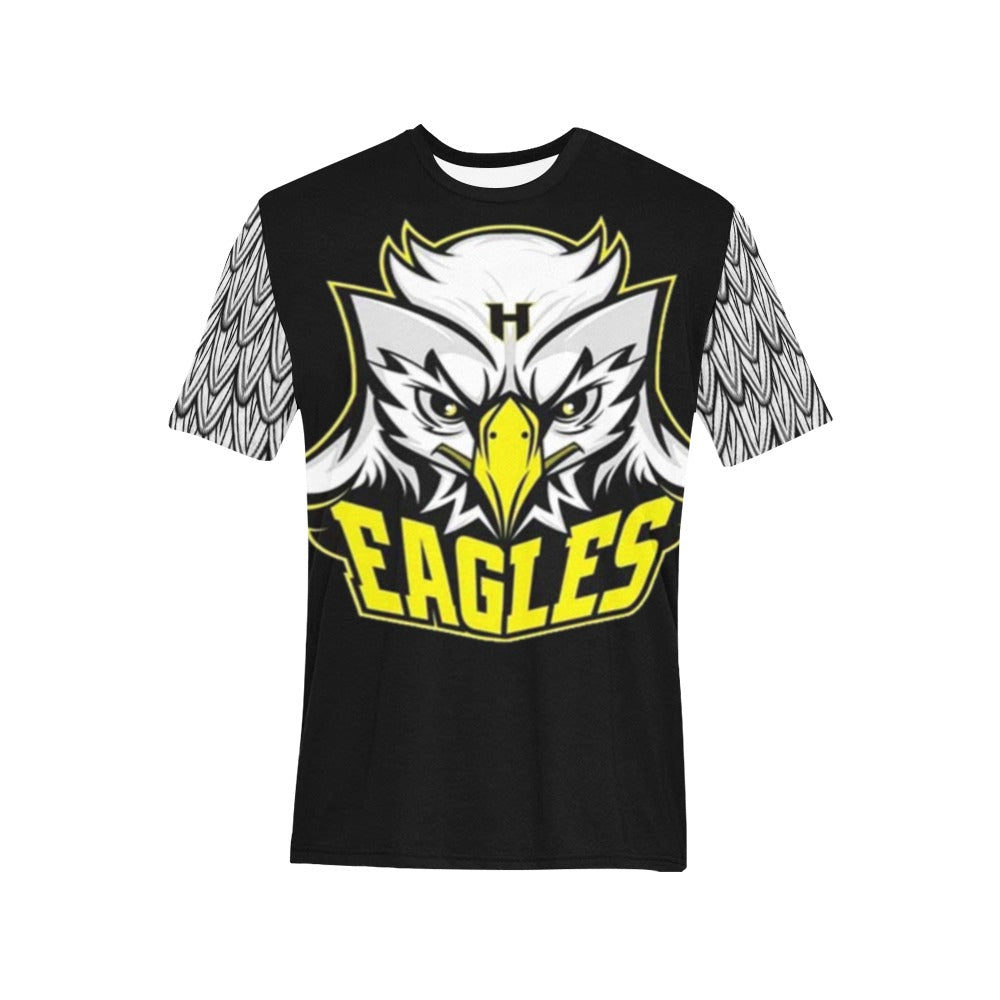 HYA Eagles Tee Eagle Wings Blk Custom Made Revolution Apparel