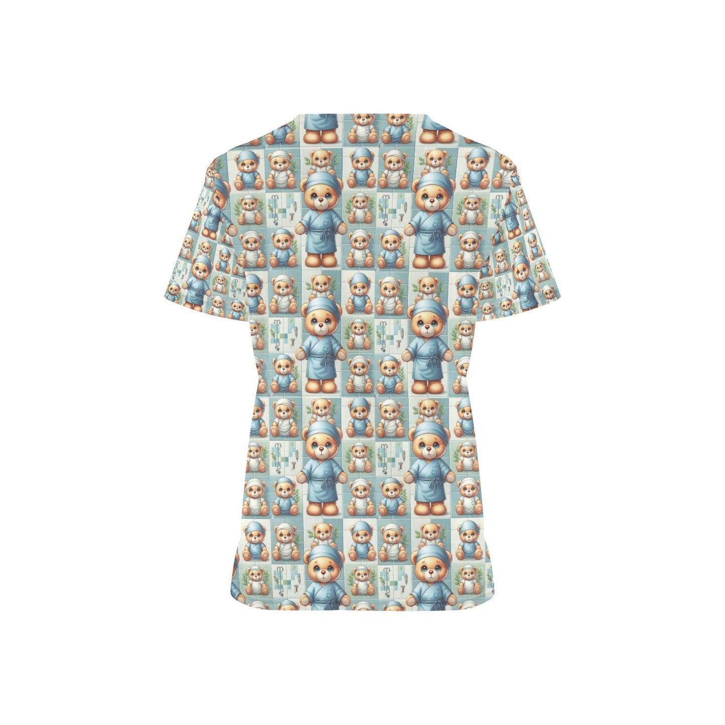 Ladies Scrub Top - Very Beary