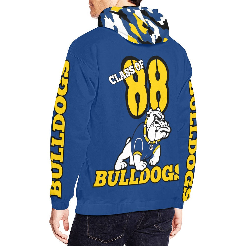 Bulldog Alumni Customizable Unisex Silky Hoodie - Camo