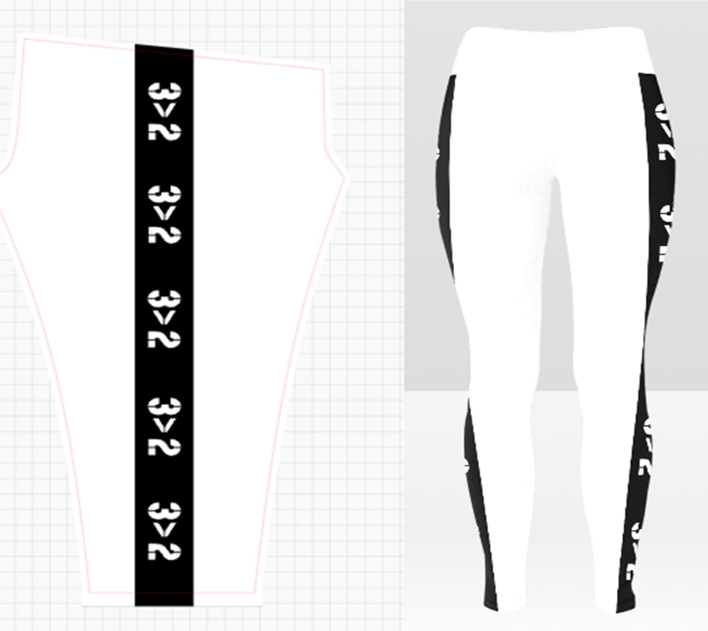 3>2 Womens Leggings