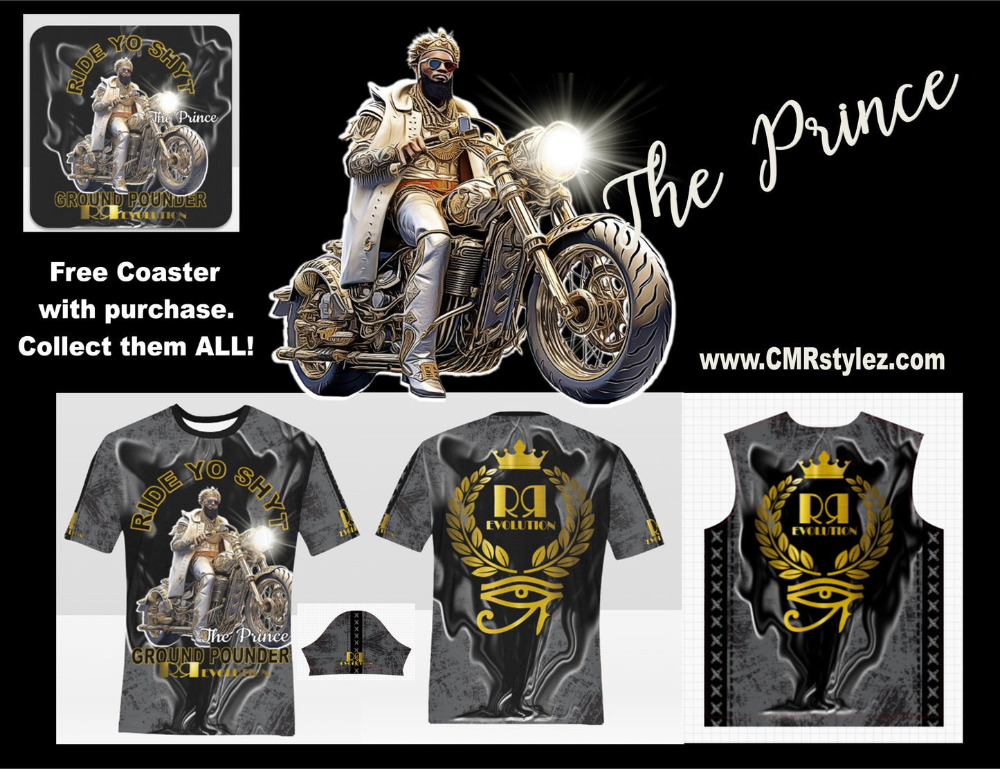 RYS The Prince - Blk Stonewash