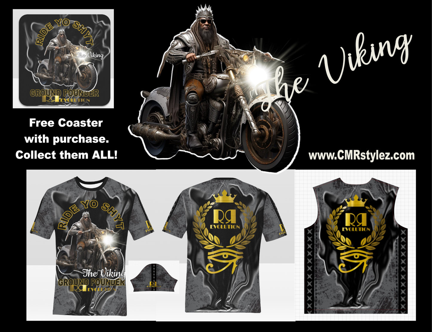 RYS The Viking - Blk Stonewash