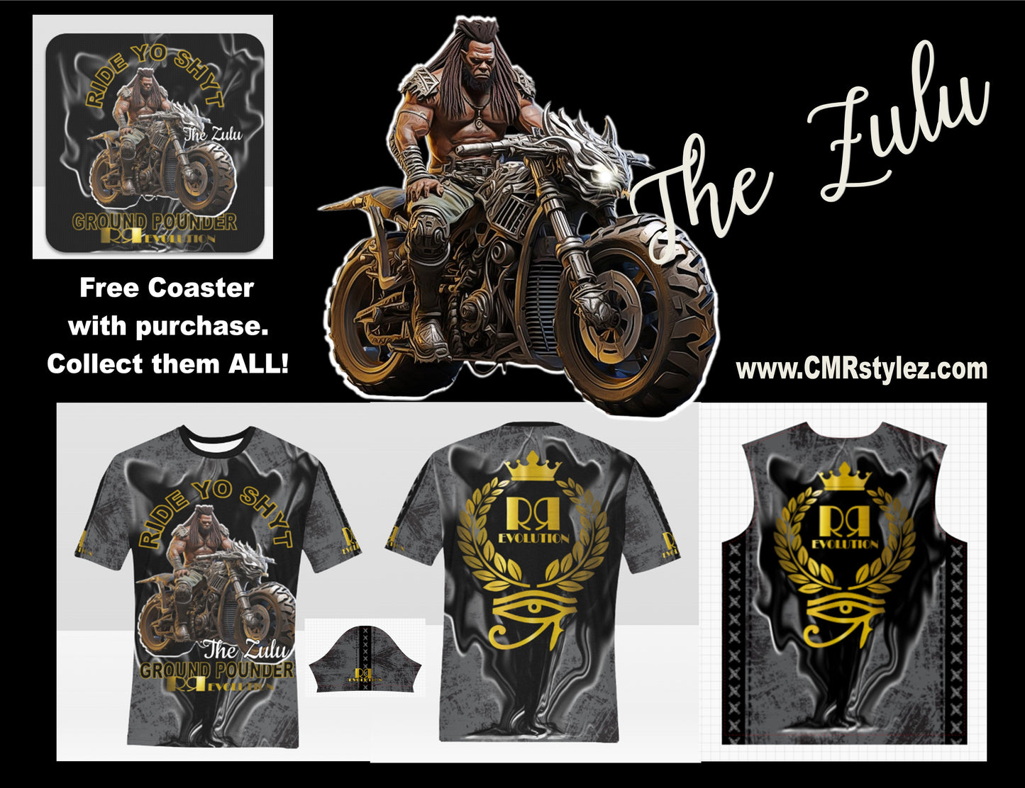 RYS The Zulu - Blk Stonewash