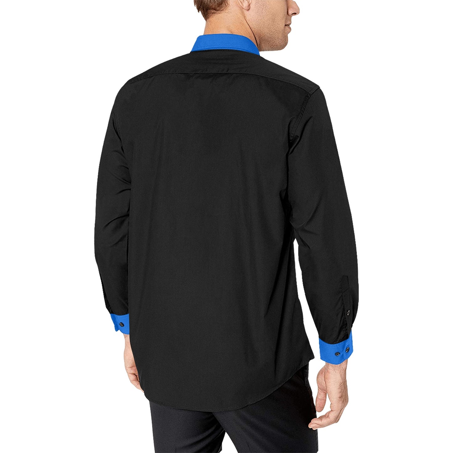 Dunbar Blk/Blu Men's Dress Shirt