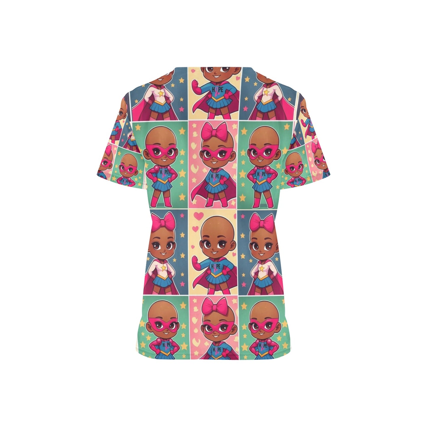 Ladies Scrub Top - A Girl Named Hope