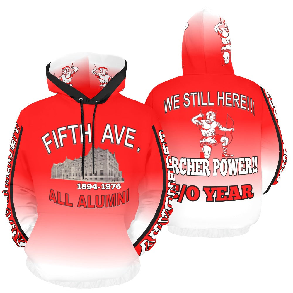 Fifth Avenue High School All Alumni Customizable Hoodie - Add your graduation year.