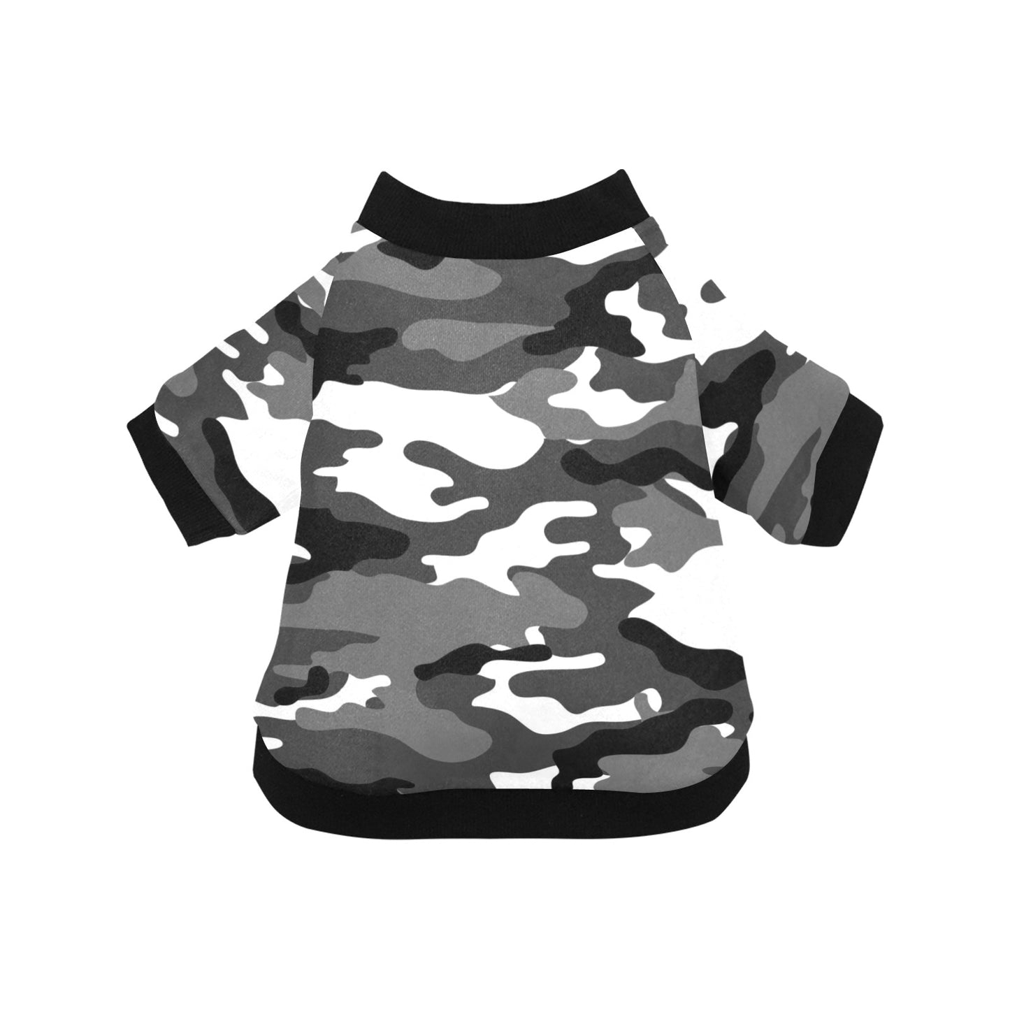 Camo Round Neck Dog Shirt