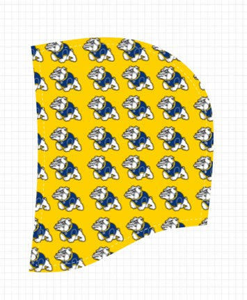 Bulldog Alumni Customizable Unisex Silky Hoodie - Blue Bulldog